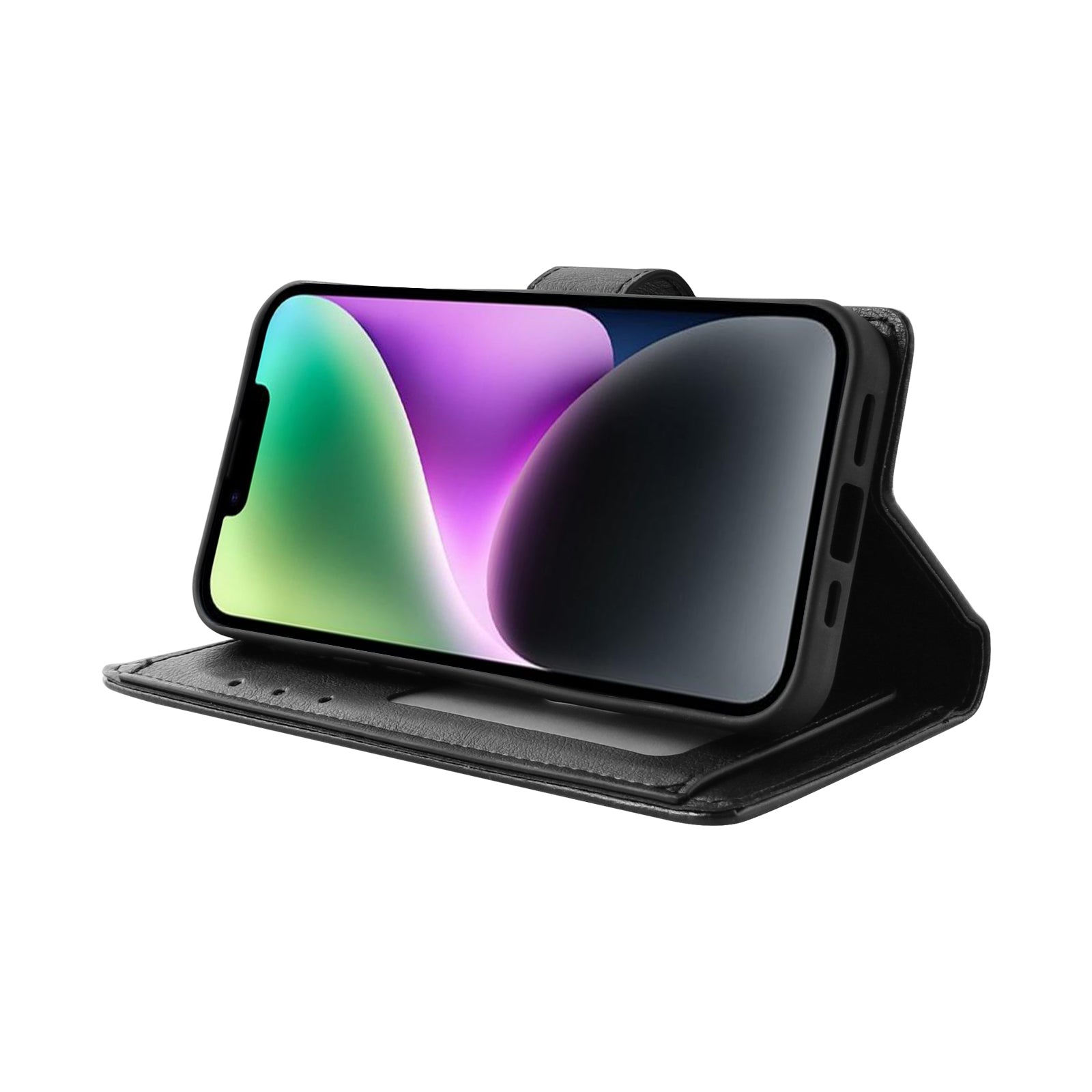 HANMAN Mila Series Wallet Case for iPhone 14 Drop Resistant PU Leather Stand Phone Cover HANMAN Mila Series Wallet Case for iPhone 14 Drop Resistant PU Leather Stand Phone Cover